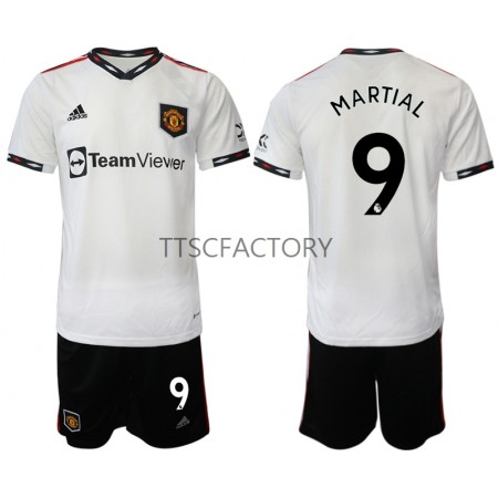 Billiga Fotbollströjor Manchester United Martial 9 Barn Borta tröja 2022/23 Kortärmad